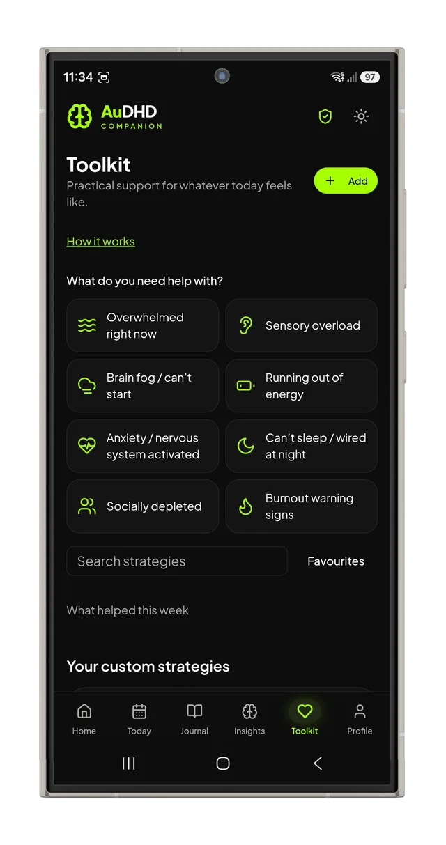 Regulation Toolkit with support categories